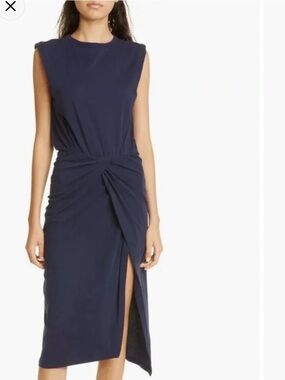 Derek Lam 10 Crosby Sleeveless Twist Waist Cotton Dress XS